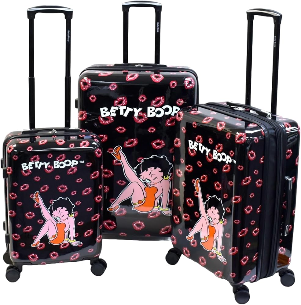 Amazon | Betty Boopをテーマにしたハードラゲッジセット機内持ち込み