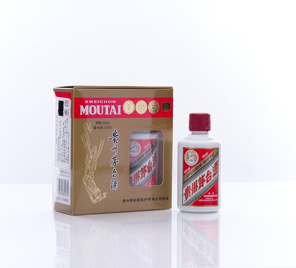 Amazon.co.jp: 貴州茅台酒 飛天 アルコール53度50ml*2（2本セット