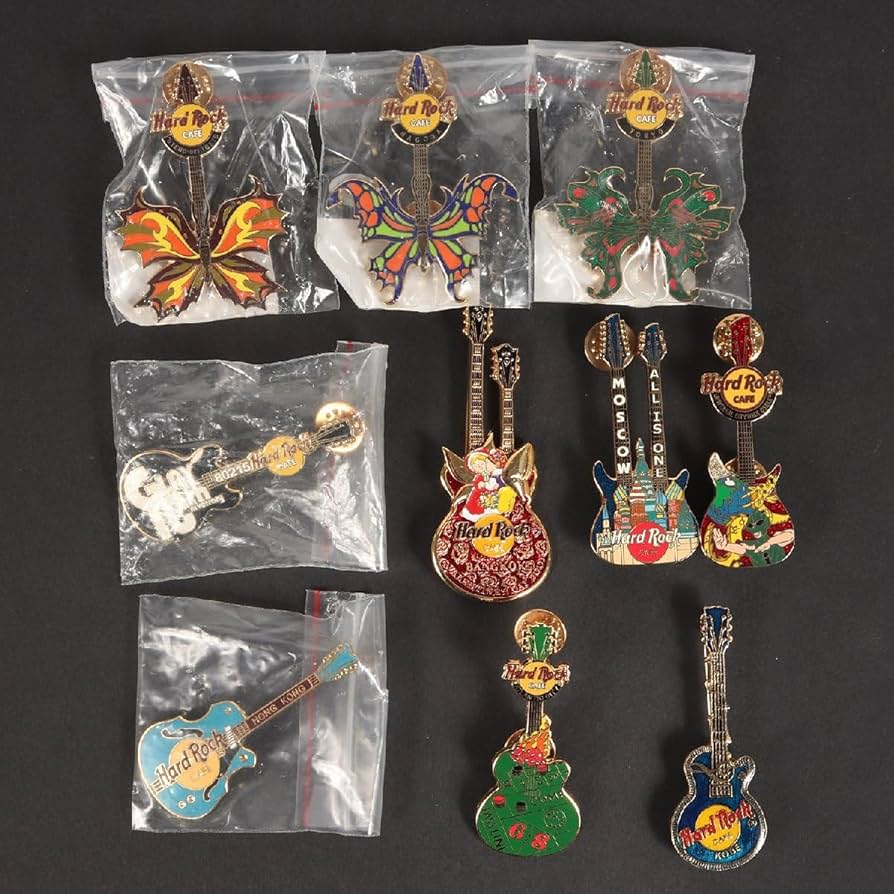 Amazon | ハードロックカフェ ピンバッジ ピンズ ギター 10個 まとめ