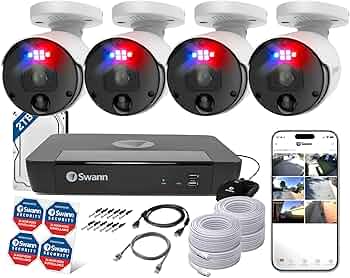 Amazon.co.jp: Swann エンフォーサー 8CH 12MP NVR セキュリティ