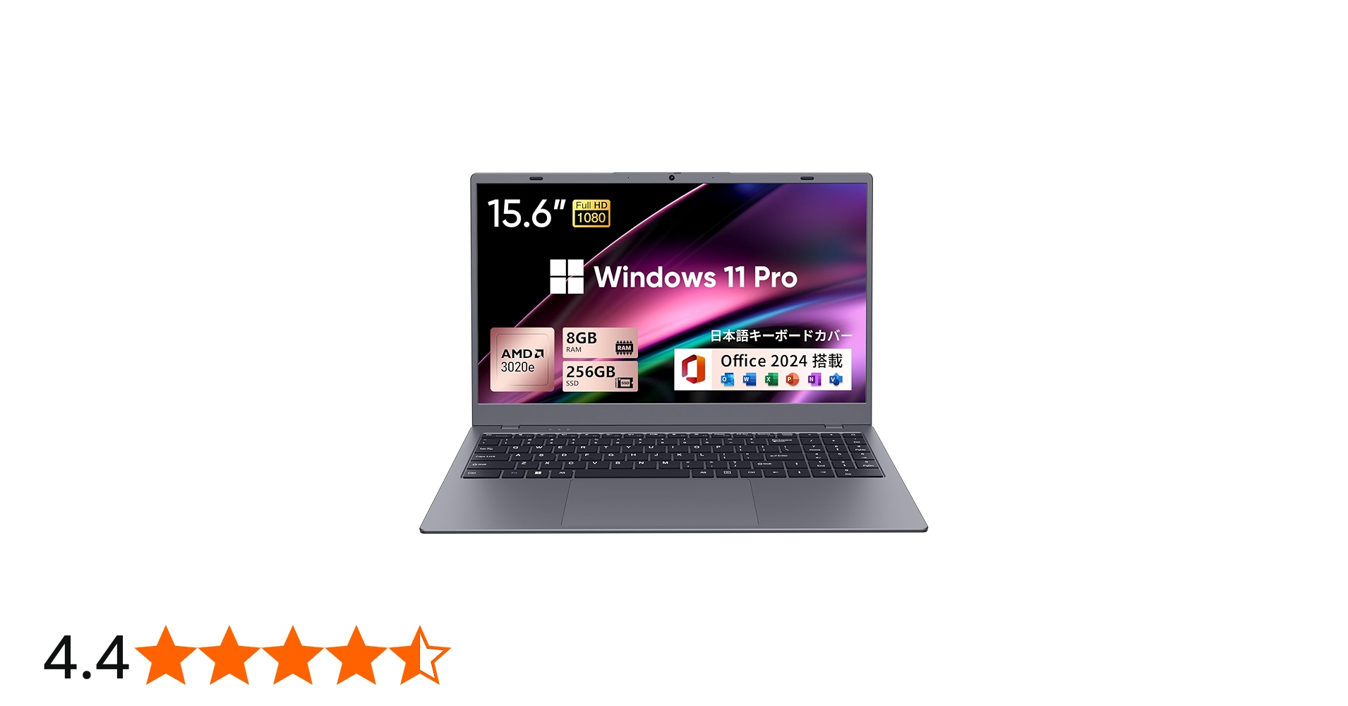 UOWAMOUノートパソコン Office 2024搭載 15.6インチ AMm Amazon.co.jp