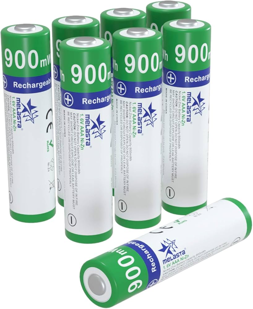 Amazon | Melasta 単4形充電池 1.6V 充電式ニッケル亜鉛電池 8本入り