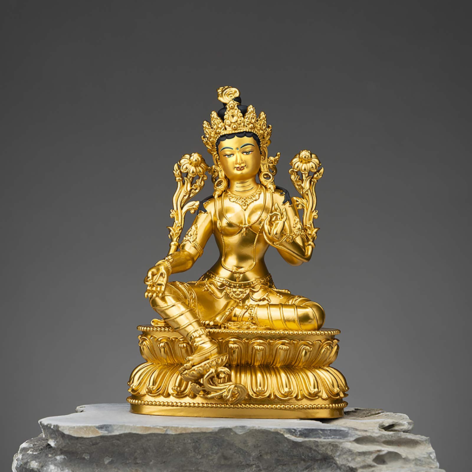 ラピスラズリ チベット密教 仏像 彫刻 天然石 一点物 252g