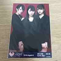 LOVE イコラブ 生写真 赤背景2 直筆サイン 佐々木舞香 髙松瞳 LOVE