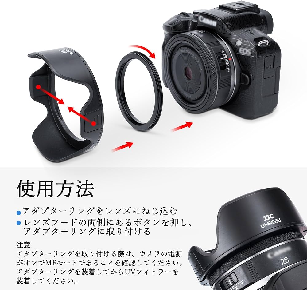 CanonEF28mmF2.8 IS USM PLフィルター、フード、ケース付き 【公式通販】