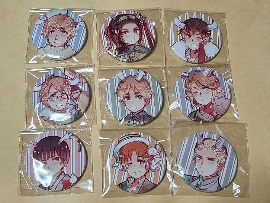 ヘタリア つのたりあ キャラバッジ 一箱（9個入り） 缶バッジ ヘタリア