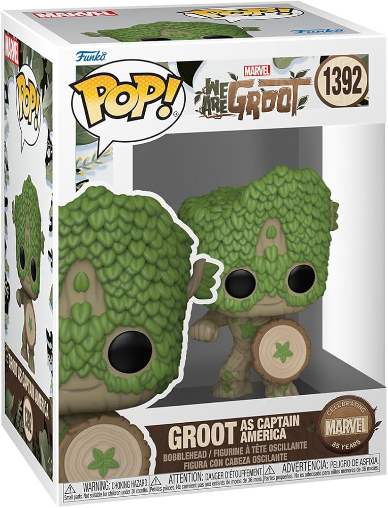 Amazon.com: Funko POP! Marvel: We are Groot - Captain America