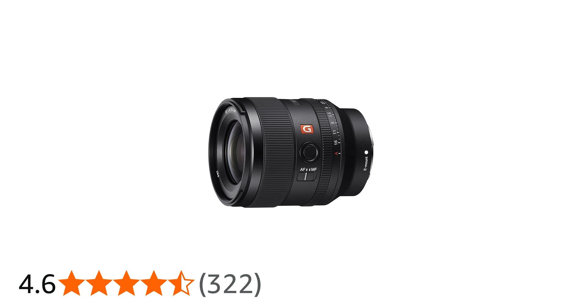 Amazon | Sony SEL35F14GM - Full-Frame Lens FE 35mm F1.4 GM