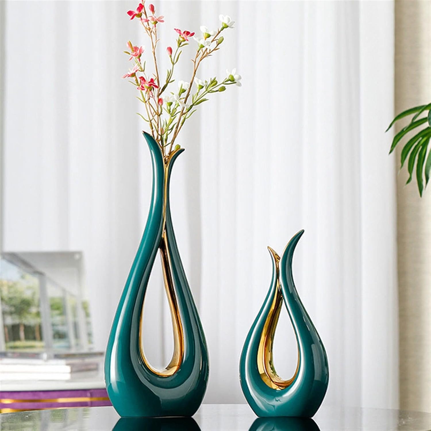 明治時代 薩摩焼「美人図小花瓶」楠部銘 箱付 花瓶 古玩 色絵 花器 古