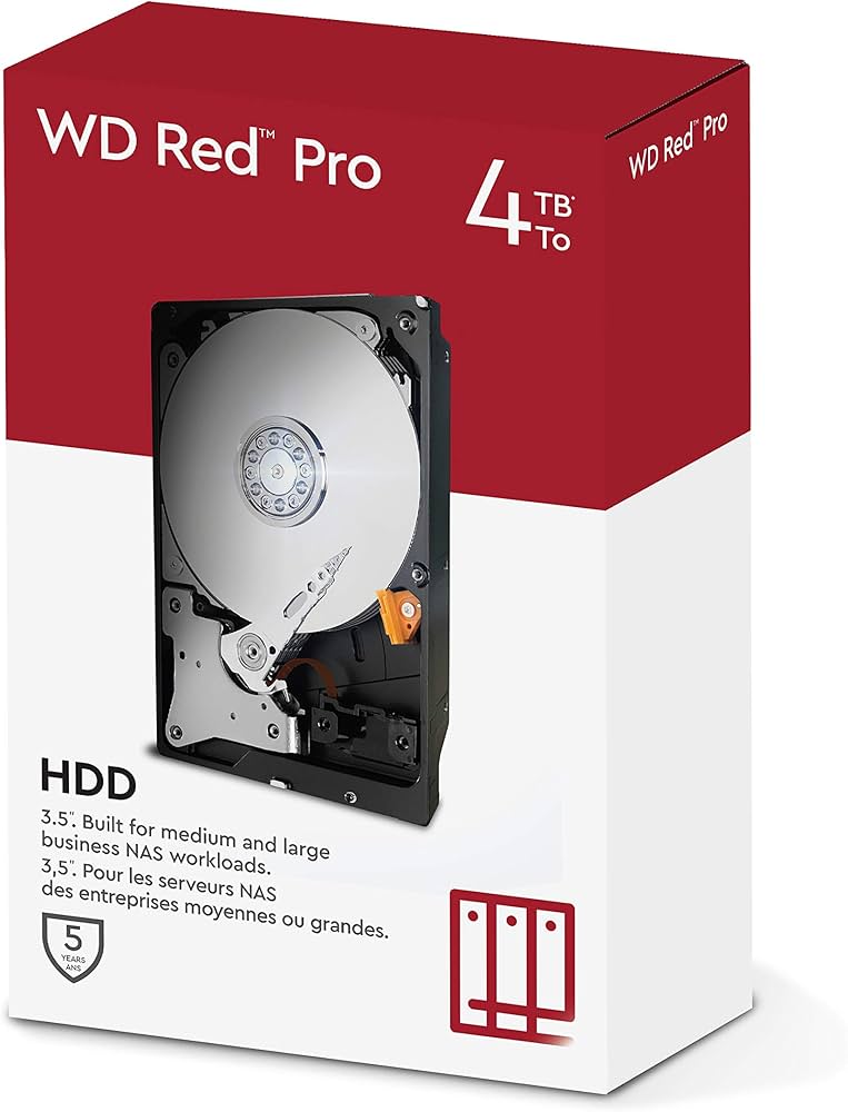 Amazon | WD Red Pro 4TB NAS 3.5インチ内蔵ハードドライブ - 7200 RPM