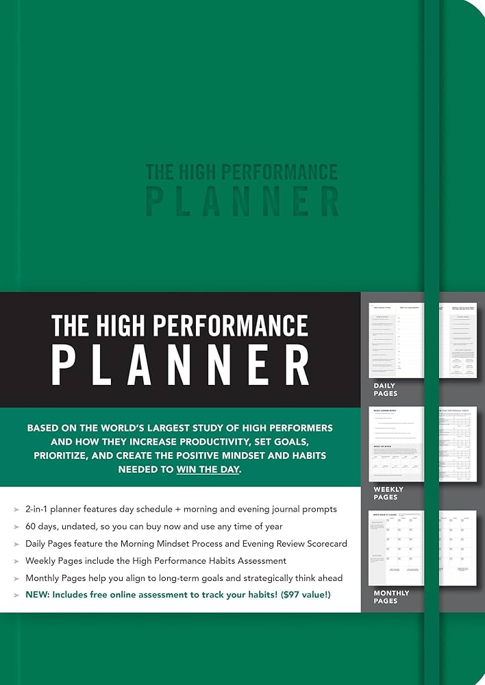 Amazon.com: The High Performance Planner [Green]: 9781401957353