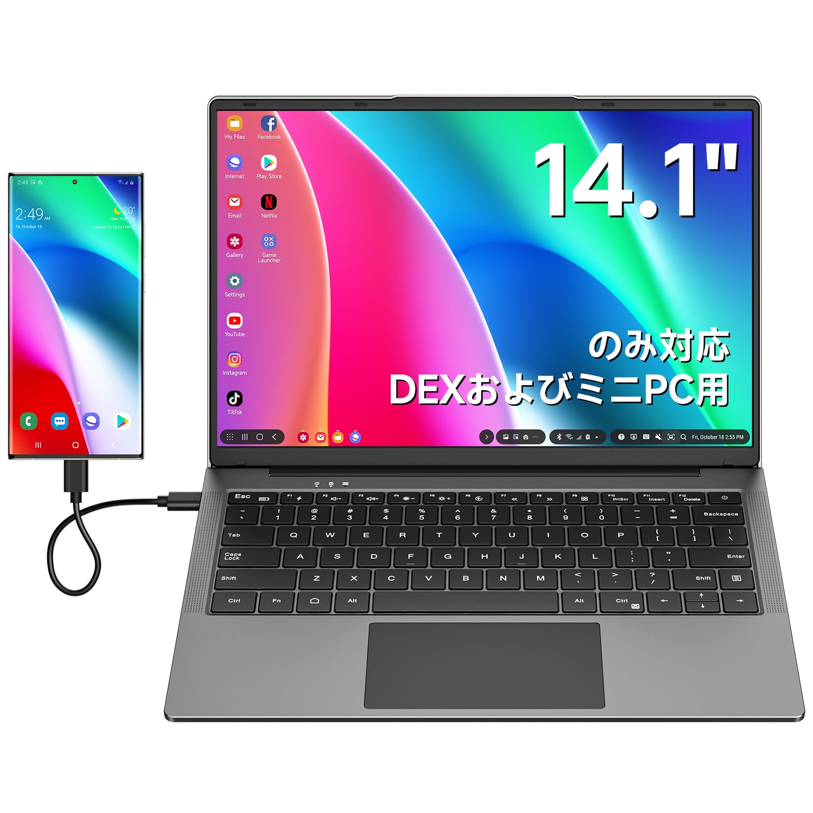 Amazon.co.jp: Dopesplay モバイルモニター 14.1インチ DeXおよびMac