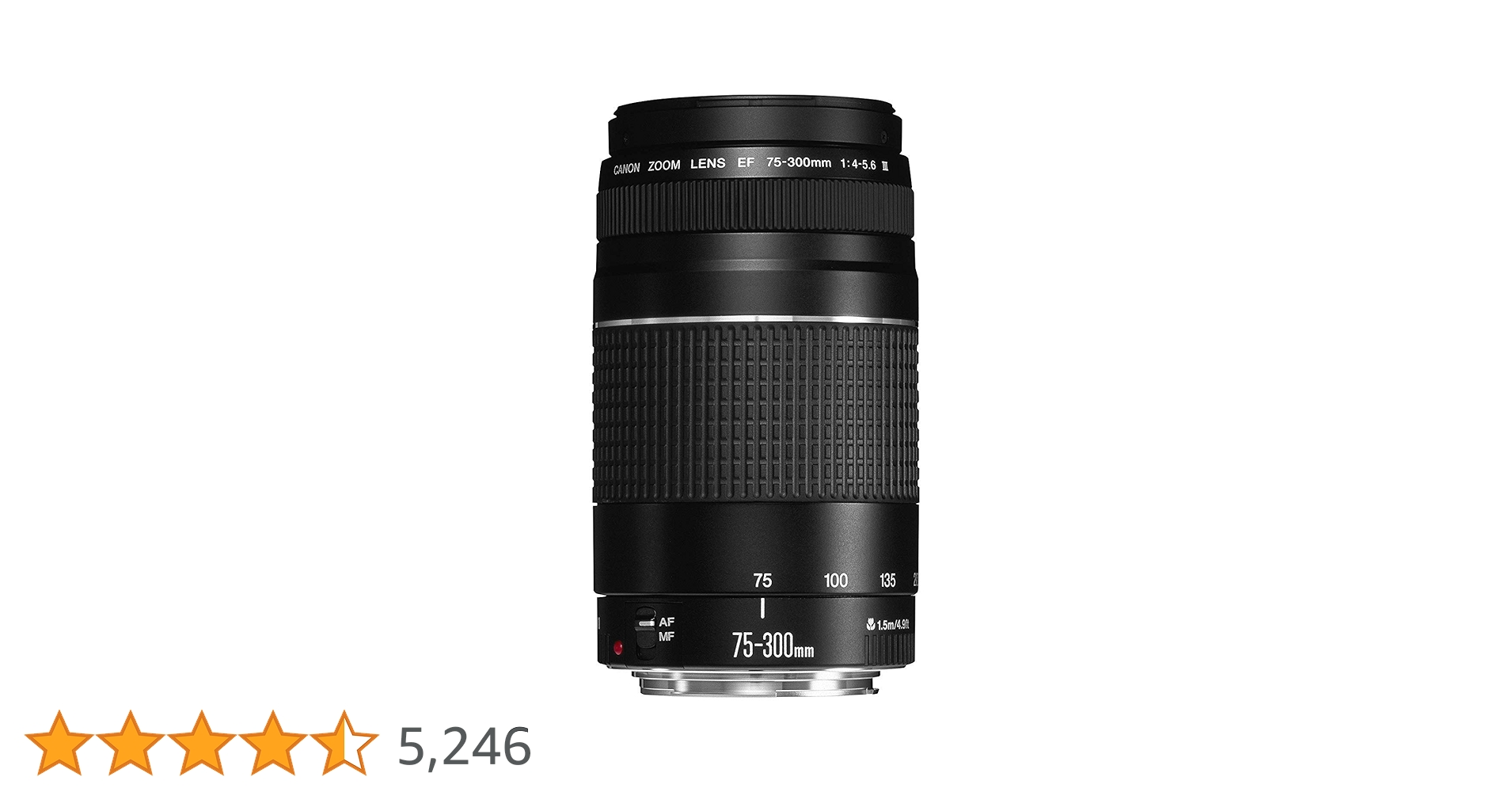 フード付き☆人気の望遠レンズ☆キヤノン Canon EF75-300㎜ 人気の望遠