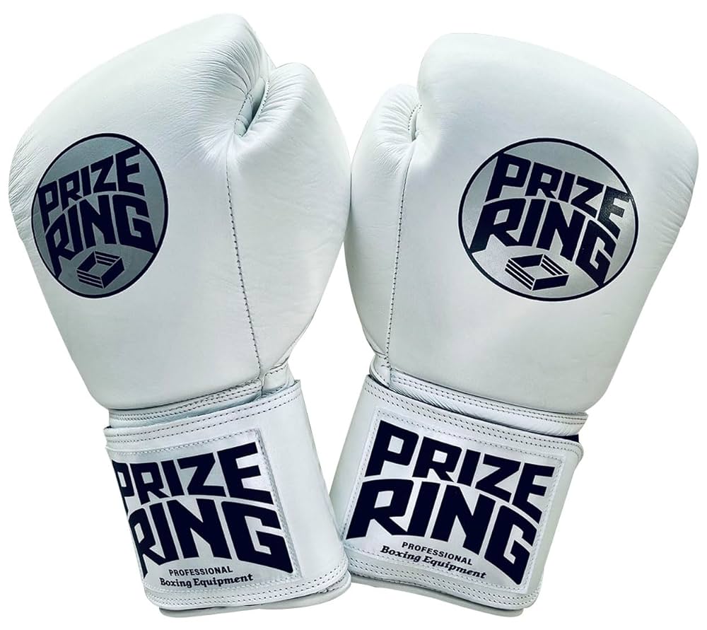 PRIZE RING ボクシンググローブ 12 oz レッド&ホワイト PRIZE RING