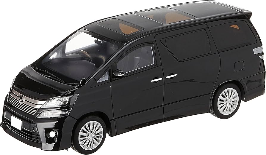 トヨタ ヴェルファイア 1/18 ダイキャストモデル黒 ミニカー トヨタ