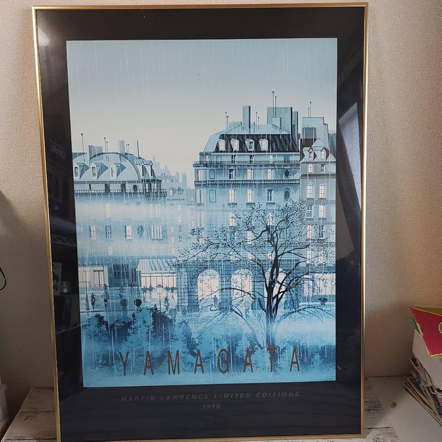 Amazon.co.jp: ヒロ ヤマガタ シルクスクリーン ポスター「レイン