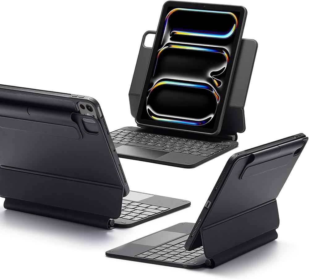 iPadPro 11インチ M4 256GB 保護フィルム、キーボード付き Amazon.co