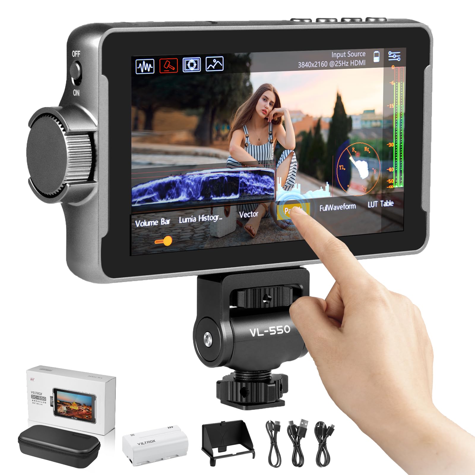 Amazon.com : VILTROX DC-550 Touch Screen Camera DSLR Field Monitor