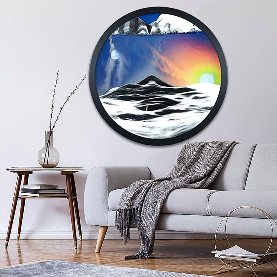 Amazon.co.jp: サンドアート リキッドモーション 24インチ 壁掛け 360