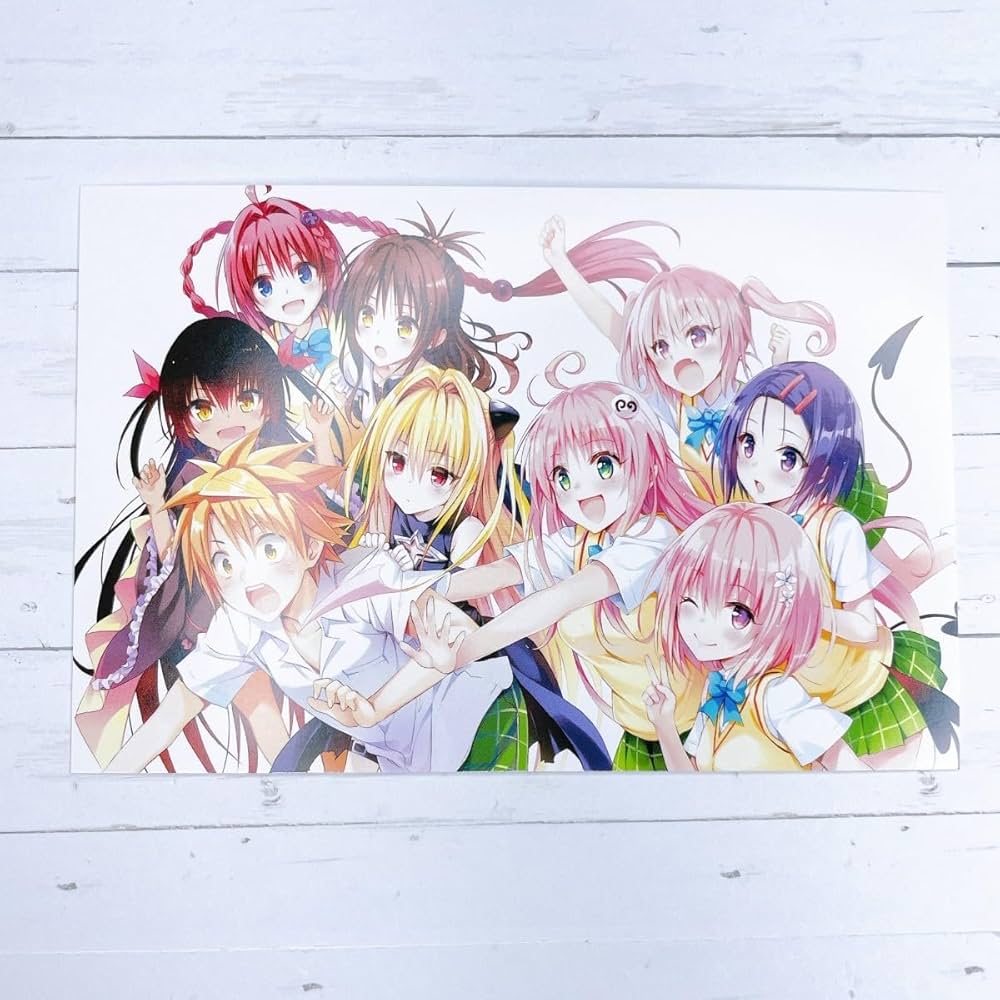 To LOVEる 原画展 凱旋 A3クリアポスター 全8種セット To LOVEる