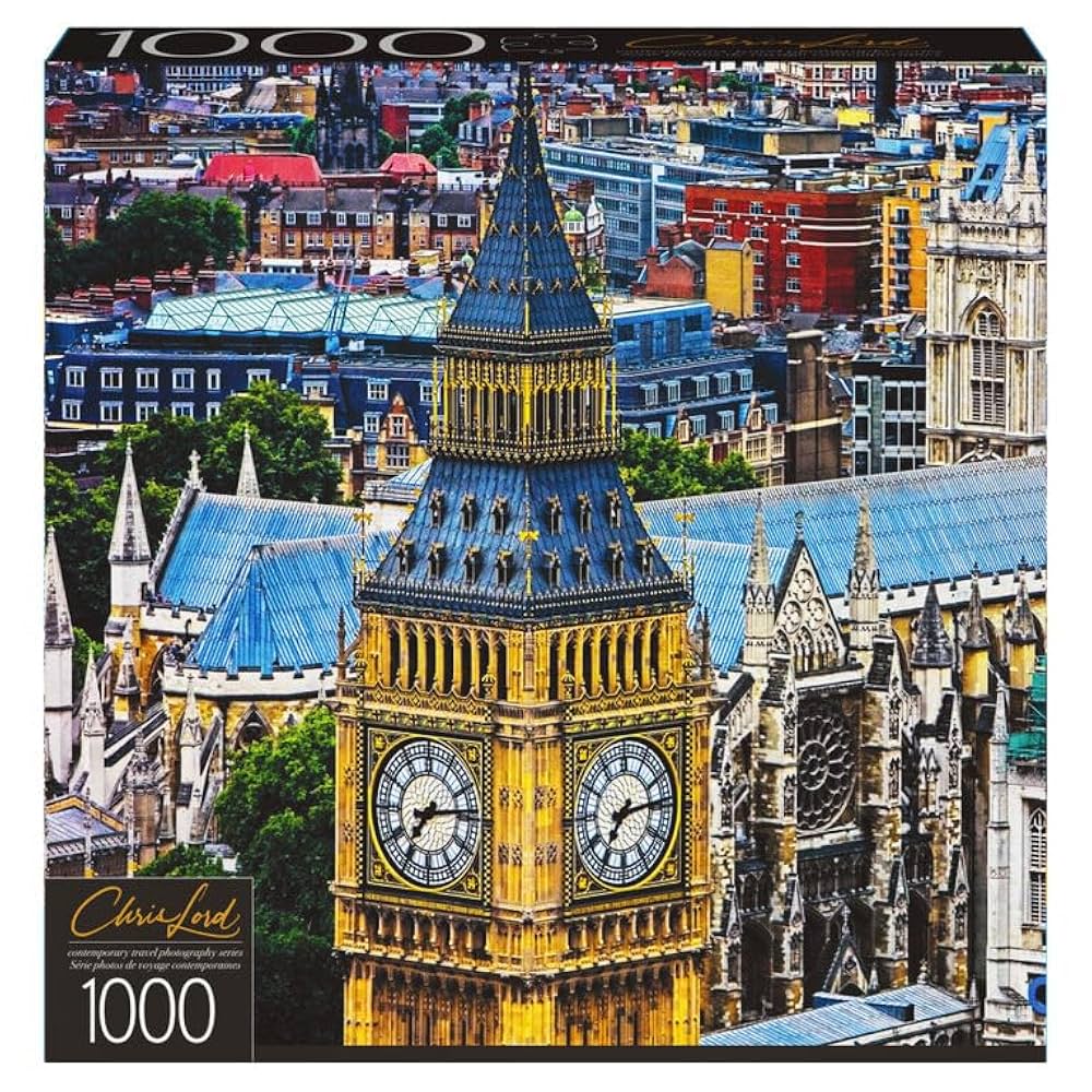 Amazon.com: 1000 pcs Puzzle by Chris Lord Travel Series (Big Ben