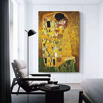 Amazon.co.jp: Gustav Klimtグスタフ・クリムト絵画作品『接吻』アート