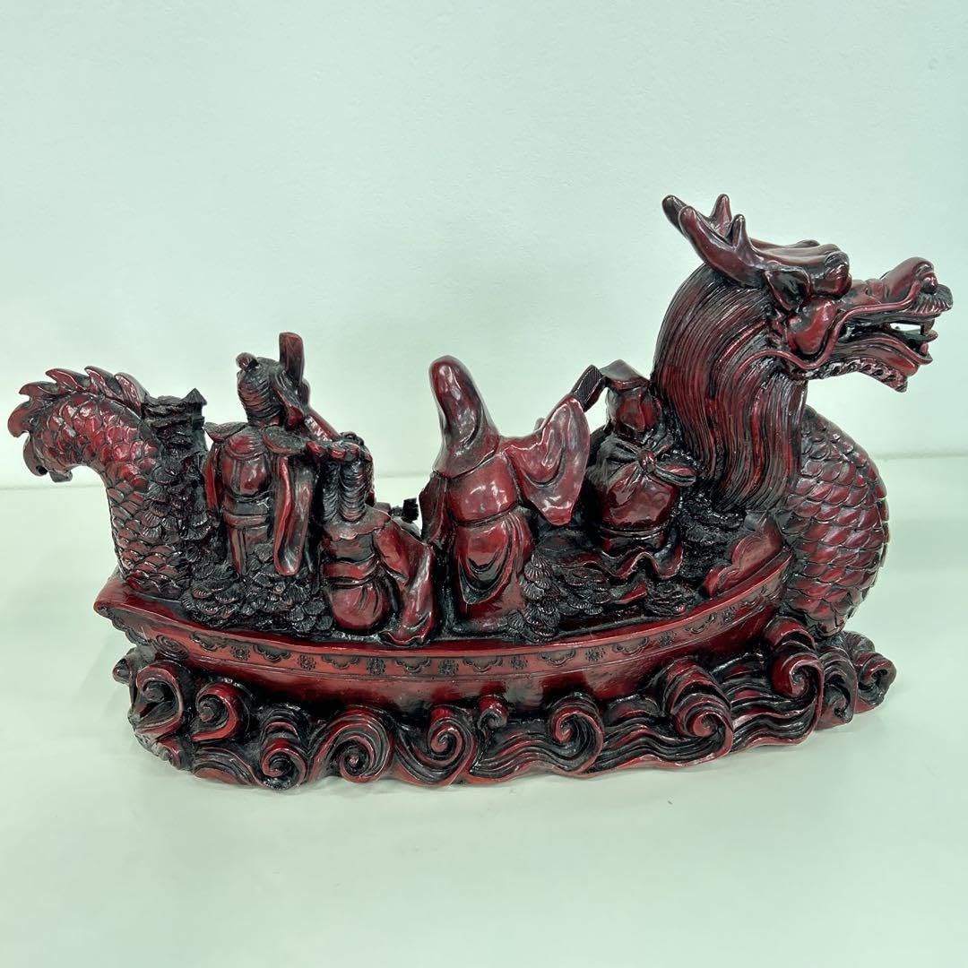 七福神 神様 置物 龍 作家モノ 陶器 縁起物 Yahoo!オークション - 龍の