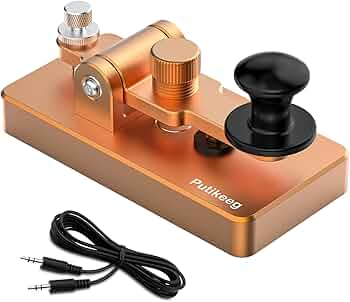Amazon.co.jp: PUTIKEEG アマチュア無線 電鍵 パドル モールス信号
