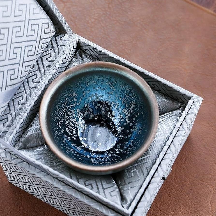 常滑焼油滴天目抹茶茶碗