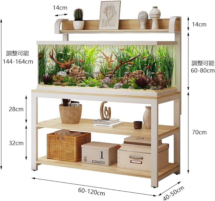 Amazon.co.jp: Catonlifer 金属製多層水槽台 組立式耐荷重設計 60