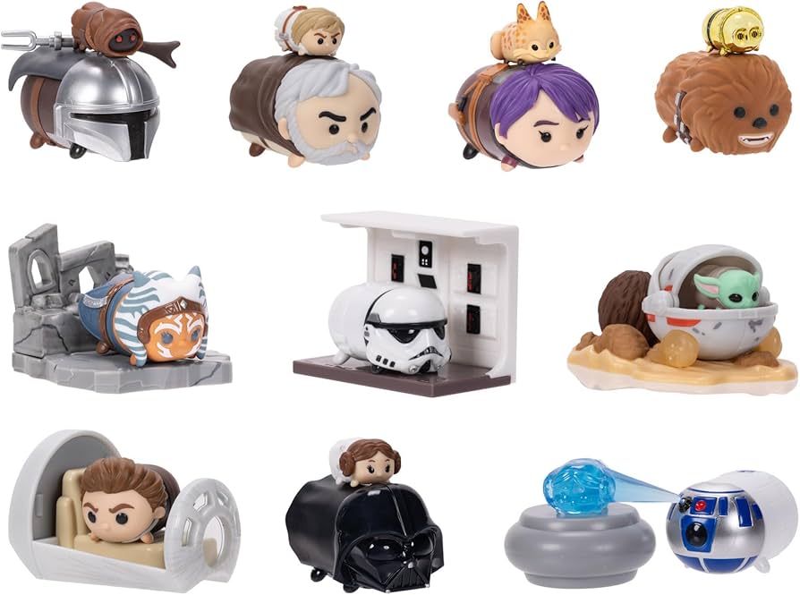 Amazon.com: Disney Tsum Tsum Starwars Mini Figures Story Sets in
