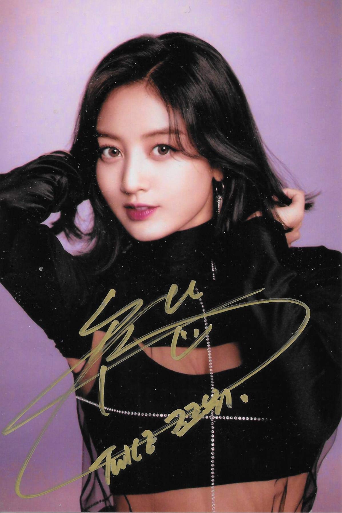 TWICE ツウィ TZUYU 直筆 サイン入りポスター風写真 TWICE ツウィ