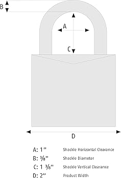 ABUS 80TI/50 KD Titalium Aluminum Alloy Padlock Keyed Different
