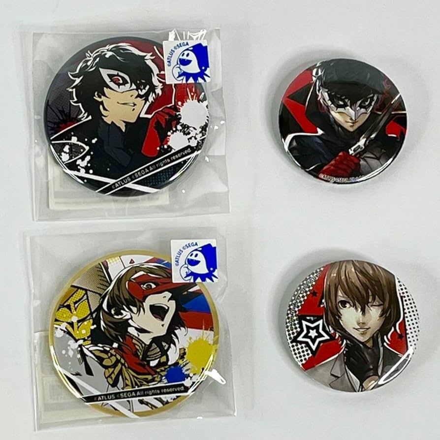 ペルソナ5 総攻撃 主人公 缶バッジ コトブキヤ ジョーカー 雨宮蓮 1個