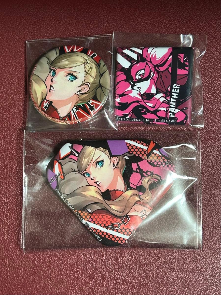ペルソナ5 ザ・ロイヤル 缶バッジ 高巻杏 パンサー サンリオ SANRIO