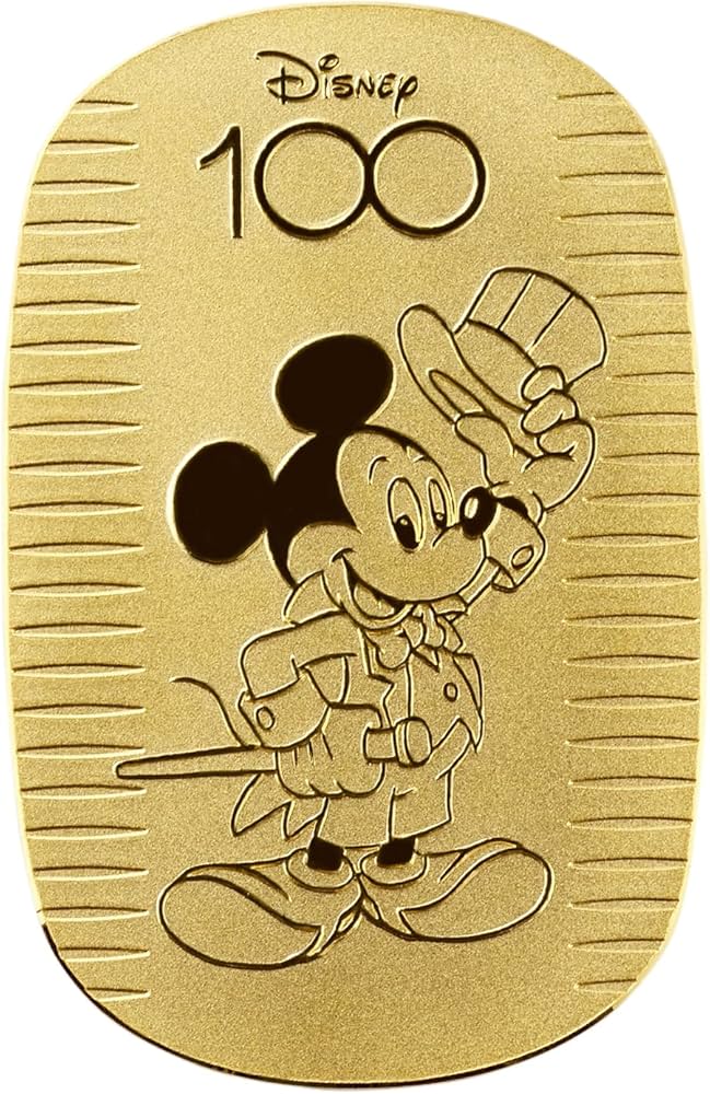 Amazon.co.jp: [新宿銀の蔵] ディズニー 100周年 ミッキー 純金小判