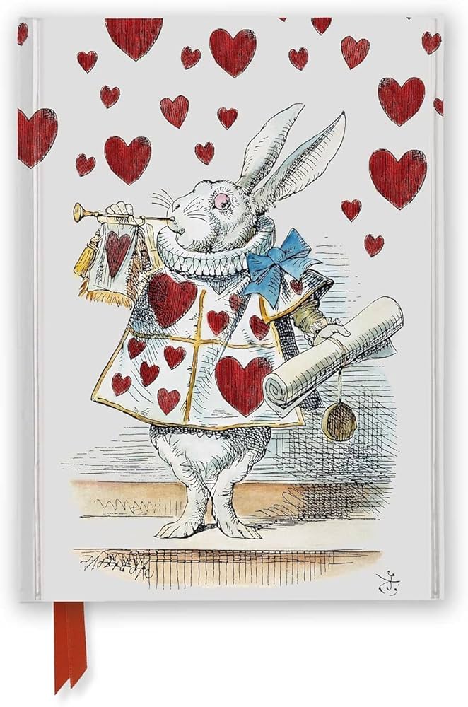 Alice's Adventures in Wonderland: White Rabbit (Foiled Journal