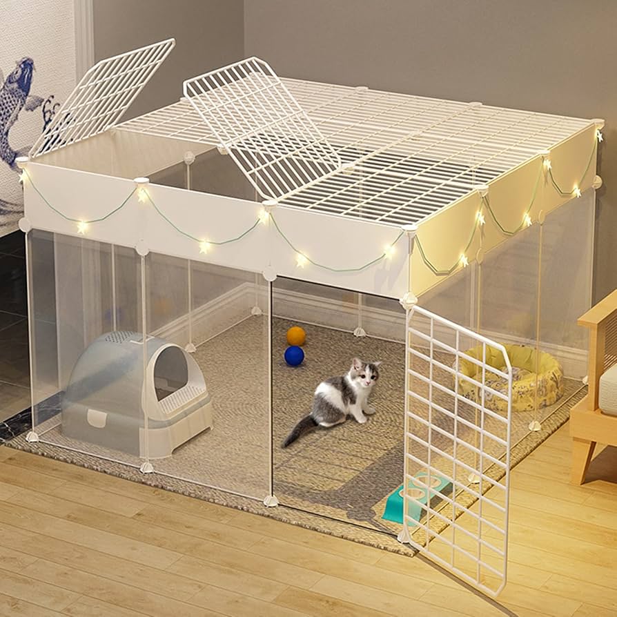 Amazon.co.jp: xinxin-homeペットフェンス プレイサークル ケージ