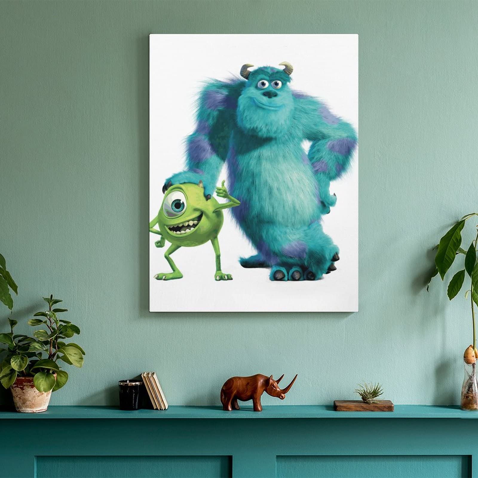 ♥️ディズニーモンスターズインク 木製アートパネル サリー、マイク