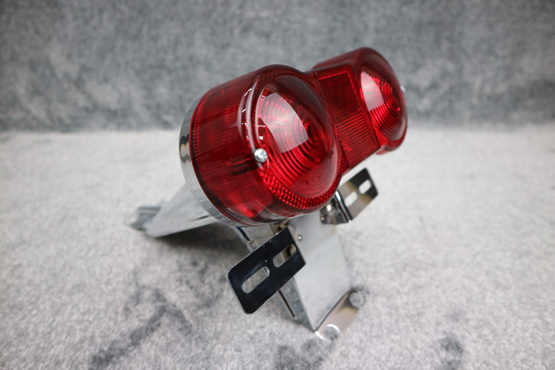 Amazon | GT380 テール 土台+ランプ 赤/ ダブル2灯式 メッキ リア