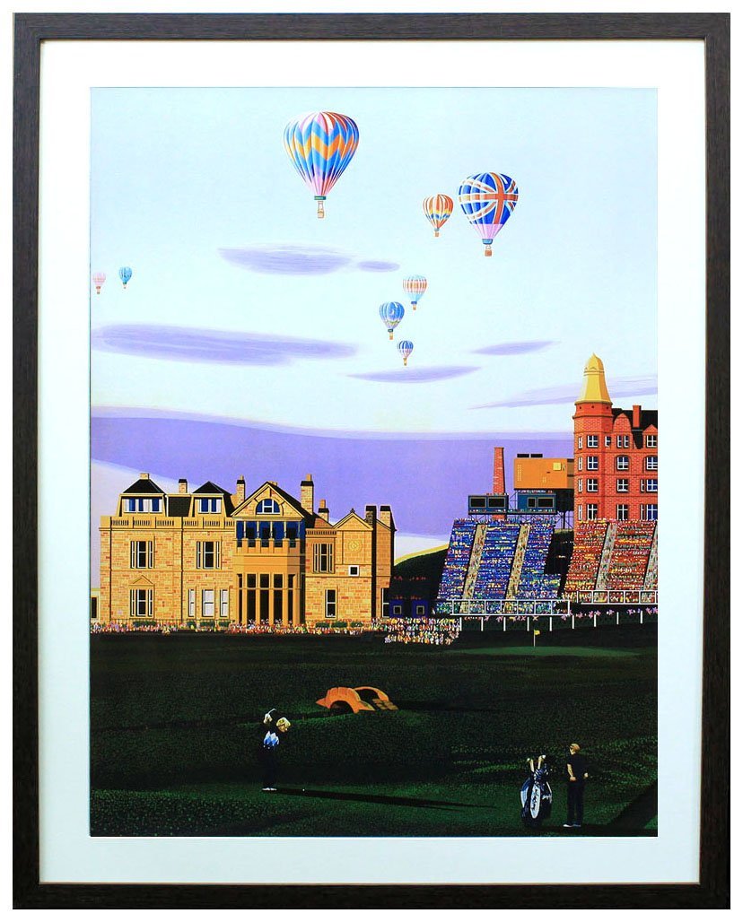 ヒロ・ヤマガタ マスターズトーナメント 中古 大判額装アートポスター