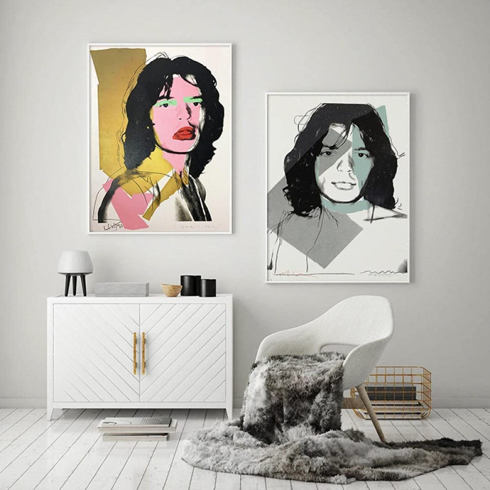 S*8様 新品同様アンディ ウォーホール ポスター 「ミックジャガー