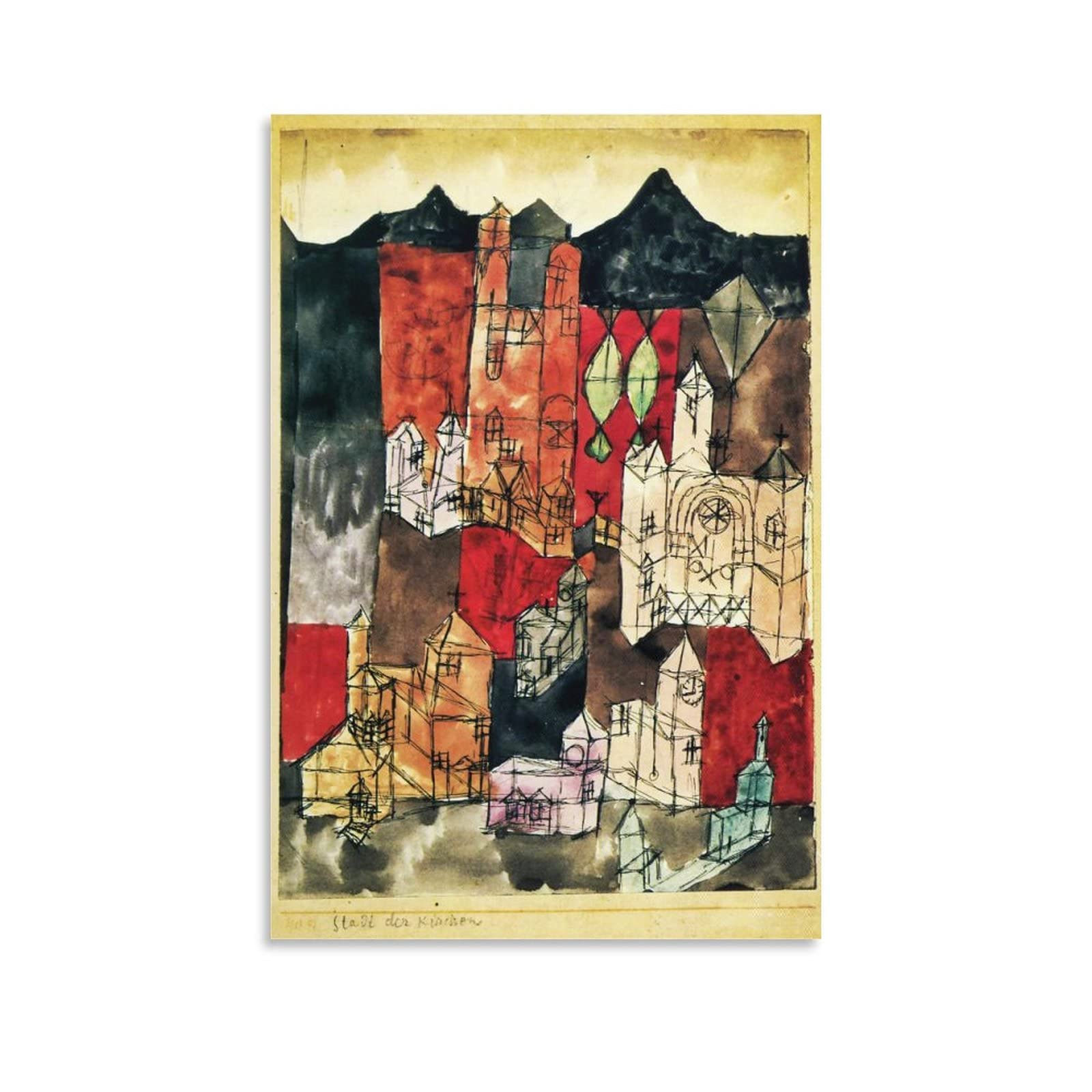 パウル・クレー Paul Klee リトグラフ『大聖堂』額装 パウル・クレー