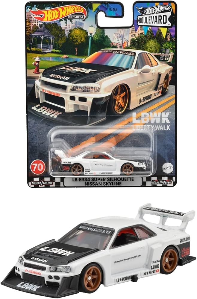 ホットウィール 日産 スカイライン LBWK スーパーシルエット R34 10台