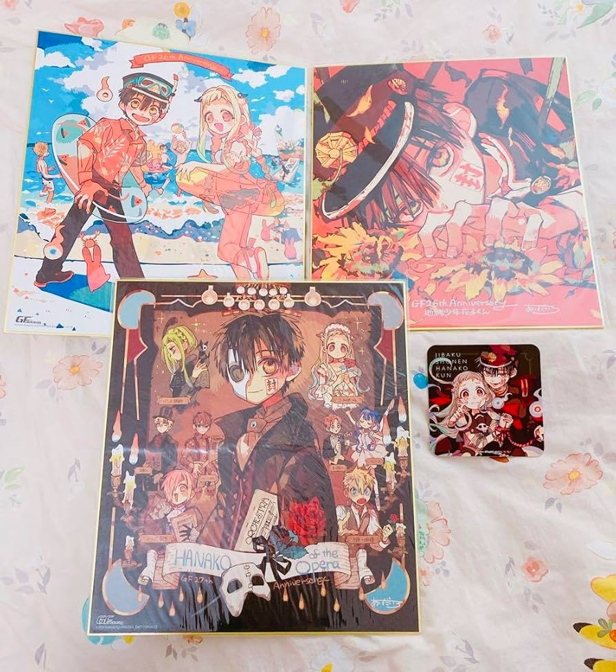 地縛少年花子くん あいだいろ 直筆サイン入り 複製原画 地縛少年花子