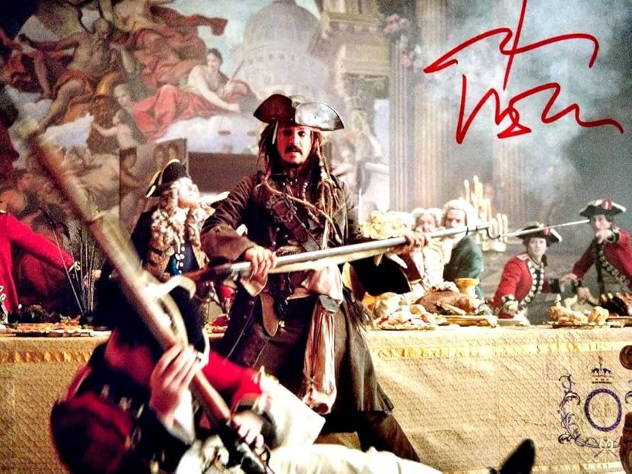 ジョニー・デップ 直筆サイン 写真〔パイレーツ・オブ・カリビアン