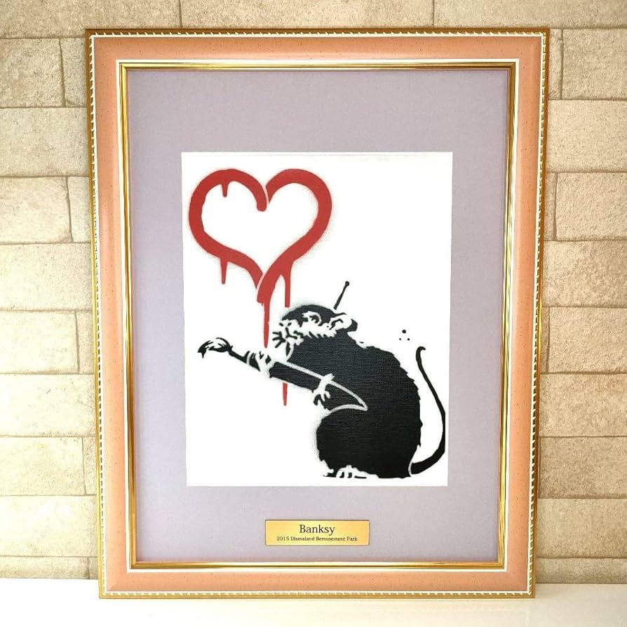 ☆ 激レア！ディズマランドbanksyバンクシー木枠 ステンシル