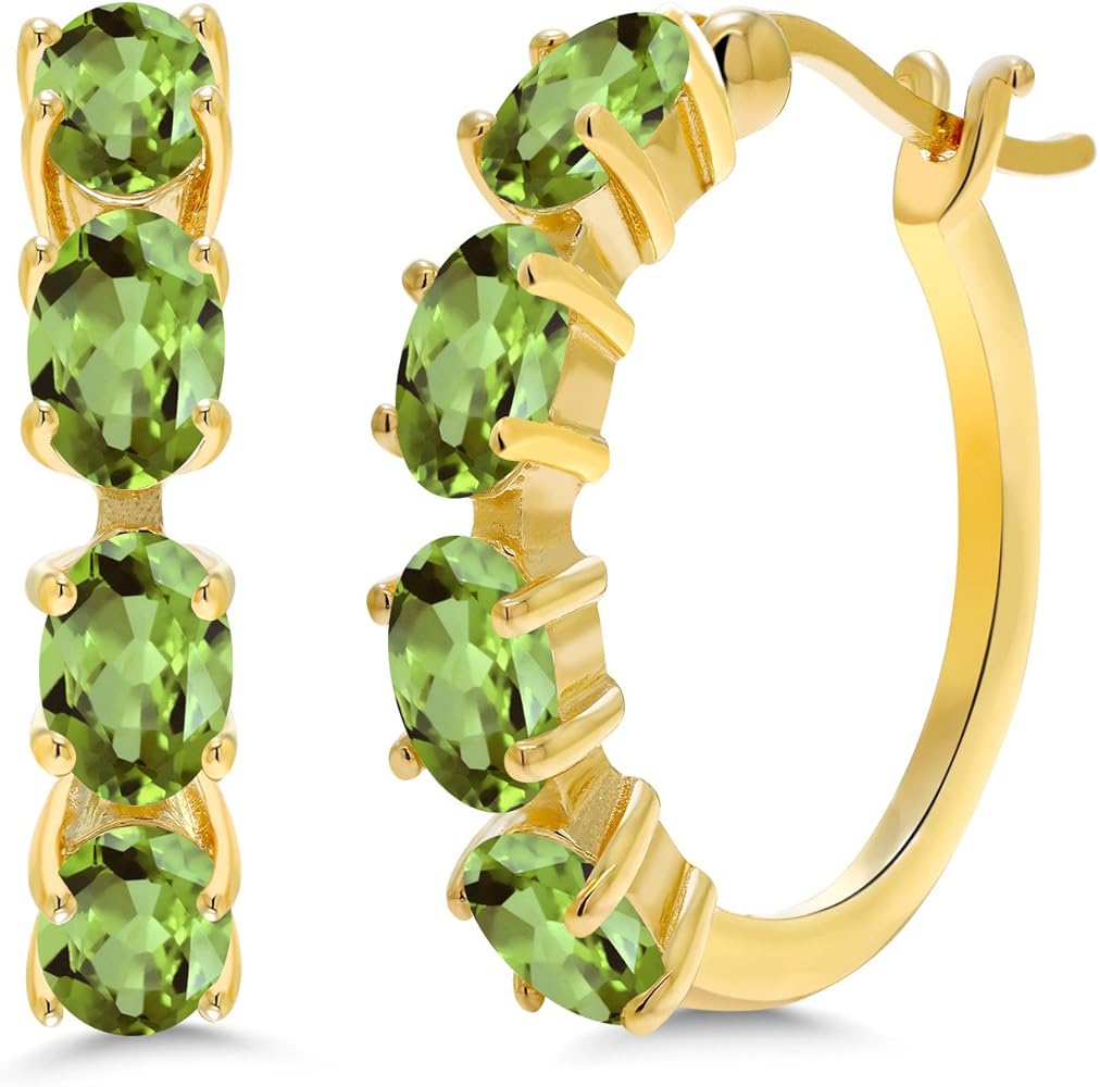 Amazon | [Gem Stone King] 4カラット 天然石 ペリドット ピアス