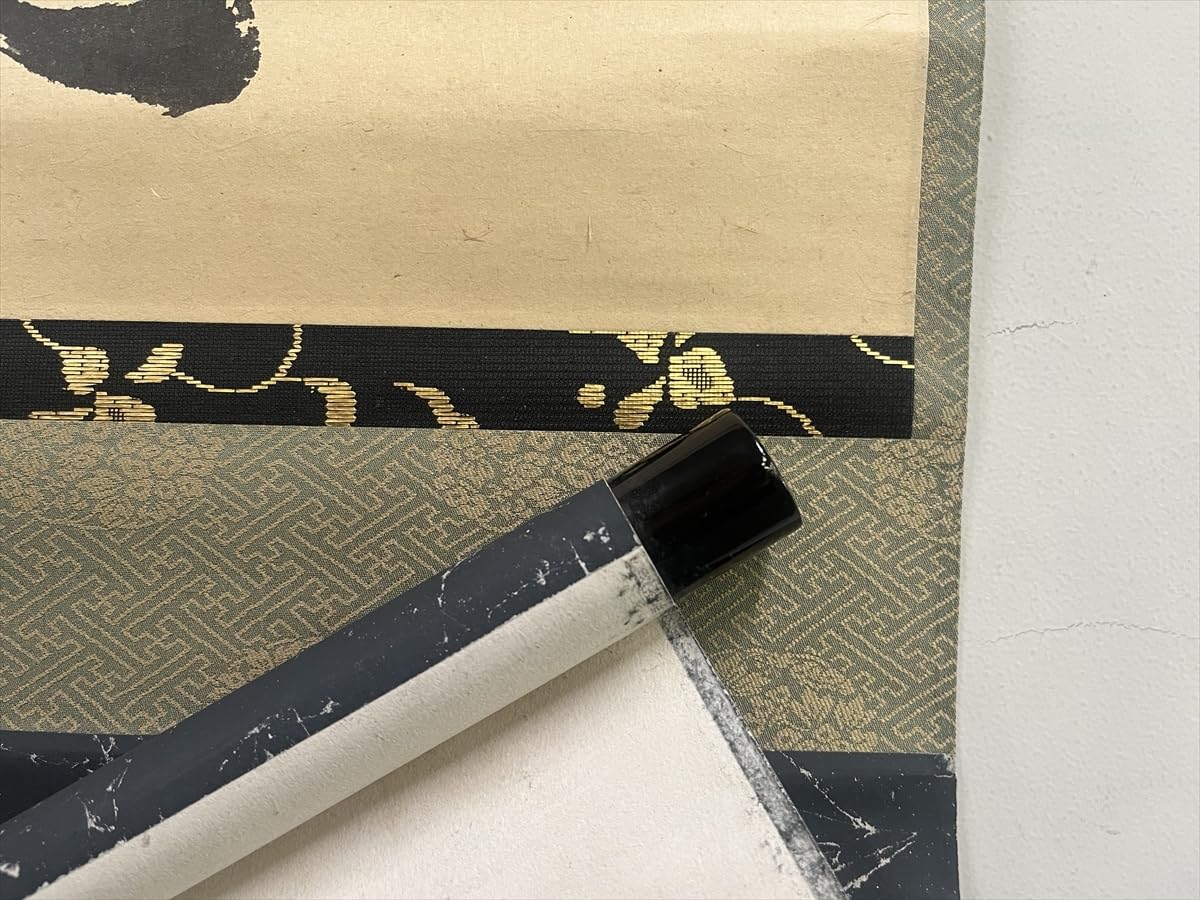 K茶道具 掛軸「吟雪」 松尾流家元宗典(妙玄斎)作•書付