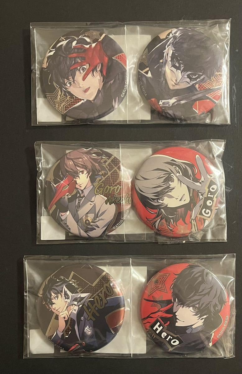 ペルソナ5 コトブキヤ 総攻撃フィニッシュ 缶バッジ 明智吾郎 クロウ